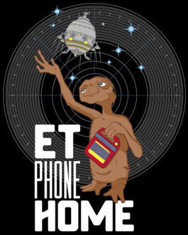 E.T. Phone Home Dames T-shirt - Zwart - XS