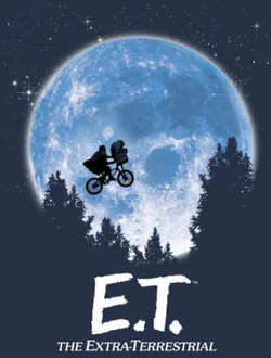 E.T. the Extra-Terrestrial Moon Silhouette Hoodie - Navy - L