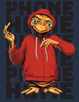 E.T. the Extra-Terrestrial Phone Home Stylised Hoodie - Navy - M