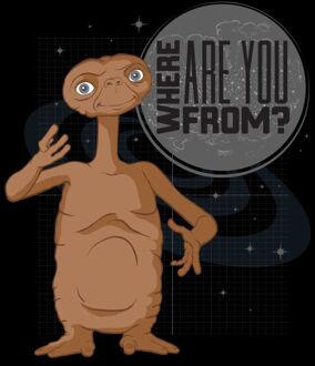 E.T. Where Are You From T-shirt - Zwart - XXL