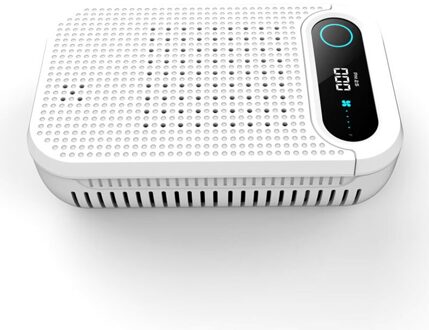 E-W Smart Sensor Hepa Filter Auto Luchtreiniger Frisse Lucht Anion Purifier Ionische Oxygen Bar Ozon Ionisator Cleaner Car Accessoires wit