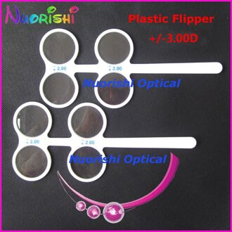 E04-2504 plastic bevestiging flipper oogheelkundige flipper bevestiging test Diopter 300 degrees