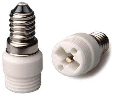 E14 Lamphouder converter G9 OM E14 turn om G9 keramiek lamphouder omzetten in E14 lampvoet