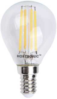 E14 LED Filament Lamp - 4 Watt 470 lumen - 2700K warm wit licht - kleine fitting - Vervangt 40 Watt - P45 vorm Transparant