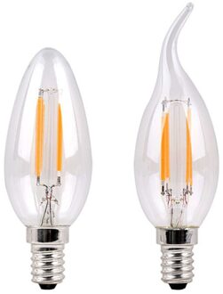 E14 Led Kaars Lamp Edison Led Lamp 220V 4W 8W 12W Vintage Gloeidraad Licht C35 C35L energiebesparing Bombillas Voor Kroonluchter Licht 3W / Cold wit