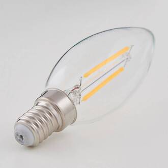E14 LED-kaarslamp Filament 2W, helder, 2.700 K