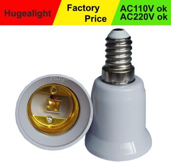 E14 Om E27 Adapter Conversie Socket Brandwerende Plastic Converter Materiaal Socket Gloeilamp Adapter Lamphouder