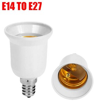 E14 Om E27 Adapter Wit Conversie Socket Spaarlamp Lamp Adapter Materiaal Socket Gloeilamp Adapter Lamphouder