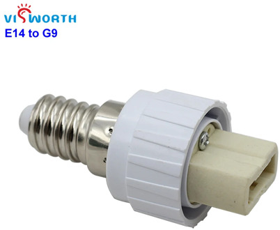 E14 to G9 Lamp Holder Converter Socket 100% Fireproof PC Bulb Base Conversion Adapter for G9 Led Light