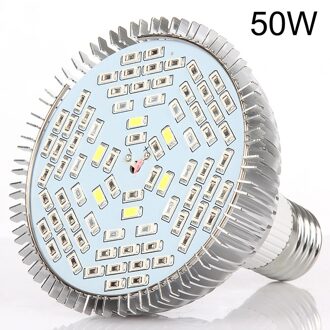 E26/27 Volledige Spectrum Plantengroei Gloeilamp 8W-80W 18-120LEDs Uv Rijping Licht Blub Indoor bloemen Farm Warme Verlichting D30 50W 78LEDs