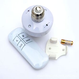 E27 220V Draadloze Afstandsbediening Schroef Lamp Base Cap Socket