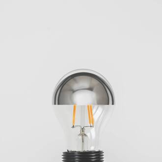 E27 3,5W LED kopspiegellamp A60, 2700K zilver helder, zilver