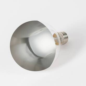 E27 3,8W kopspiegellamp G95 927 zilver, 2er-set transparant, zilver