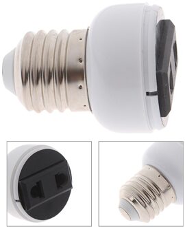 E27 Abs Us/Eu Plug Lamp Houder Verlichting Armatuur Lamp Base Schroef Adapter Wit Lamp Socket Connector accessoires