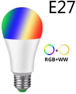 E27 B22 Wi-fi Slimme Led Lamp 15W Dimbare Rgbw Lamp Werk Met Alexa En Google Home Assistent Voor smart Leven Tuya App 02