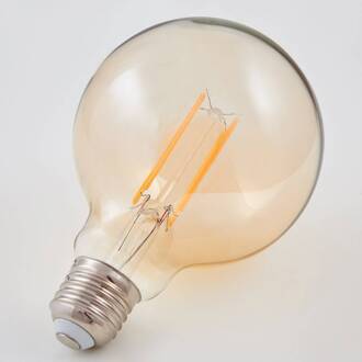 E27 LED-bolvormige lamp Filament 6W 500lm, amber 1.800K