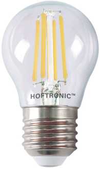 E27 LED Filament Lamp - 4 Watt 470 lumen - 2700K warm wit licht - Vervangt 40 Watt - G45 vorm Transparant