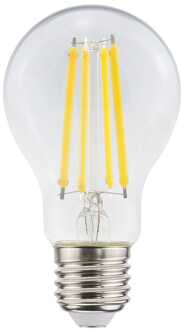 E27 LED Filament Lamp A60 - Dimbaar - Energielabel A - 3.8 Watt - 840 Lumen - 2700K Warm Wit - Transparant glas
