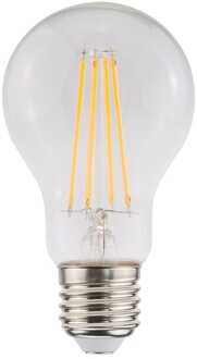 E27 LED Filament Lamp A60 - Energielabel A - 3.8 Watt - 806 Lumen - 2700K Warm Wit - Transparant glas