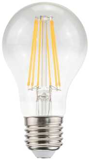 E27 LED Filament Lamp A60 - Energielabel A - 7.5 Watt - 1521 Lumen - 2700K Warm Wit - Transparant glas