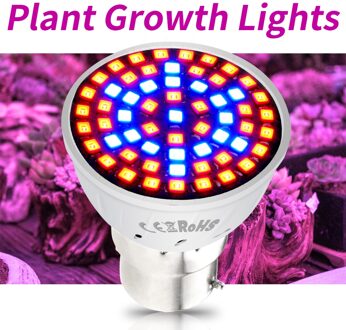 E27 LED Groeiende Lampen E14 Groeien Licht Volledige Spectrum GU10 Plant Verlichting Fitolampy GU5.3 Ampul Voor Planten Zaailing Teelt 48LEDs / E14
