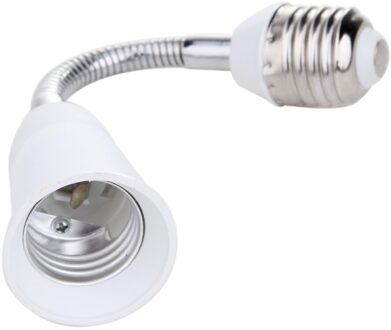 E27 Led Light Bulb Lamp Holder 20/30/40/60Cm Flexibele Uitbreiding Adapter Socket Voor Lamp verlichting Accessoires 20cm