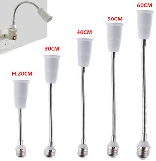 E27 Led Light Bulb Lamp Holder Flexibele Uitbreiding Adapter Socket 40cm
