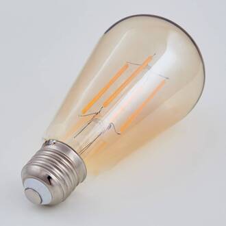 E27 LED rustiek lamp 6W 500 lm, amber 1.800 K