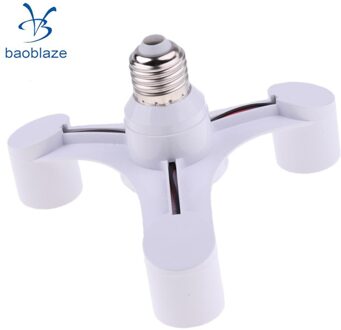 E27 Light Bulb Lamp Adapter Houder Converter Socket Base Splitter 3/4/5/6/7 In 1 3 in 1 E27
