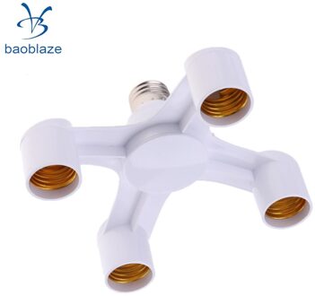 E27 Light Bulb Lamp Adapter Houder Converter Socket Base Splitter 3/4/5/6/7 In 1 4 in 1 E27