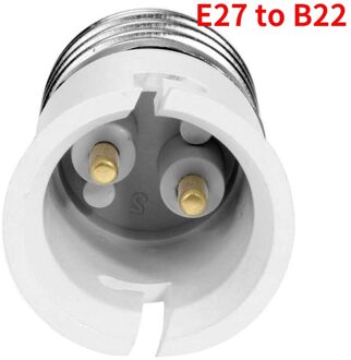 E27 Om B22, b22 Om E27 Licht Socket Adapter 250V2A Pbt Behuizing Ce Rohs Led Lamp Base Houder Socket Converter E27 to B22