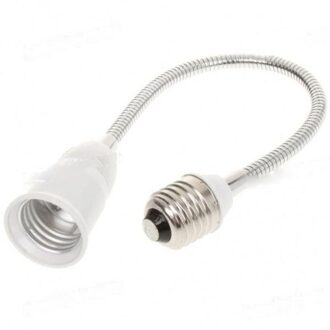 E27 Om E27 Lamp Holder Converters Flexibele 20 Cm Verlengen Led Light Bulb Holder Adapter Lange Socket Base extension