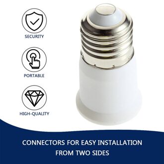 E27 Om E27 Transfer Socket Light Bulb Holder Adapter Huishouden Kantoor School Lamphouder Draagbare Licht Accessoire