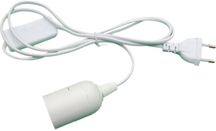 E27 Opknoping Licht Socket Eu/Us Plug Met 303 Schakelaar Draad 1.8 M Netsnoer Kabel 250V lamp Base Voor Led Lamp wit / US plug