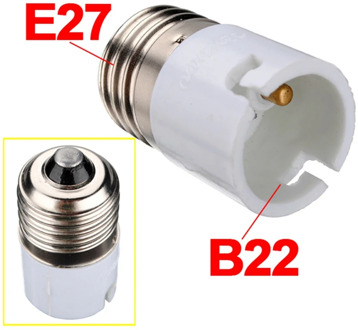 E27 to B22 Led Bulb Base Conversion Holder Converter Socket Adapter Converter Light Adapter Lamp Holder