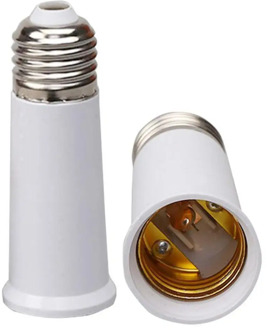 E27 to E27 Lengthen Lamp Base Converter Light Base E27-E27 Extender Lamp Socket Extension Light Bulb Holder Screw Adapter
