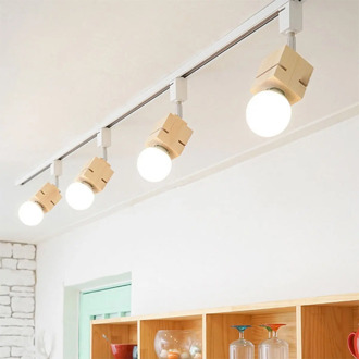 E27 Track Light Pendant Lamp Home Bedroom Chandelier Fixture Decoration Home Bar Track Lighting Pendant Lights 85-265V