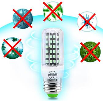 E27 Uv Desinfection Lamp E14 Led Sterilisator Lamp Uvc Kiemdodende Lamp GU10 Ultraviolet Licht 72 112 Luces Led Uvc Lamp cocina -E27 122leds 110V