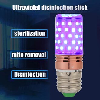 E27 Uvc Sterilisatie Lamp 60 Led Uv Kiemdodende Desinfectie Gloeilamp Ultraviolet Sterilisator Licht Huis Schoon Lucht Doden Mijten