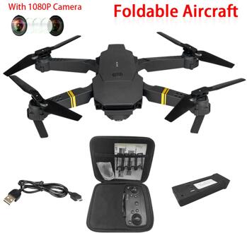 E58 Wifi Fpv Met Groothoek Hd 1080P Camera Hight Hold Modus Opvouwbare Arm Rc Quadcopter Drone X Pro Rtf Dron Voor 1080P 1 accu