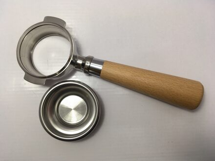 E61Portafilter Innerlijke 58Mm Bodemloze Filter Houder Breken Mand Houten Handvat Wood handvat