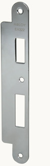 EA322 Sluitplaat voor stompe deuren | 232x40x8mm | voor Abloy sloten DR1/2/3/4. - 10036217