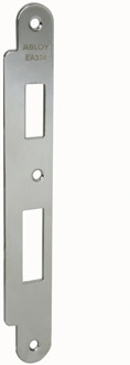 EA324 Sluitplaat voor stompe deuren | korte lip | 232x32x8mm | voor Abloy sloten DR 1/2/3/4. - 10036219