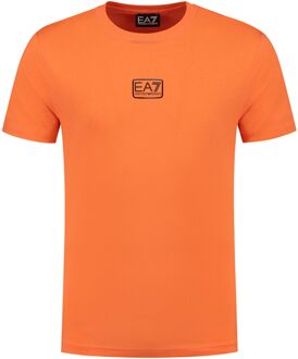 EA7 Core Identity Cotton Shirt Heren oranje - XL