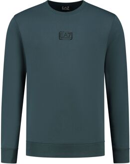 EA7 Core Identity Crew Sweater Heren donkergroen - L