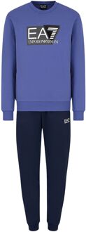 EA7 Cotton Visibility Joggingpak Heren blauw - navy - XL