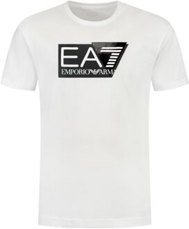 EA7 Cotton Visibility Shirt Heren wit - zwart - M