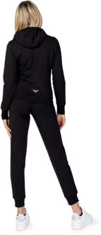 EA7 Dames Trainingspak In Zwart - S