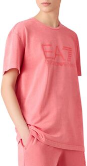 EA7 Dyed Summer Cotton Shirt Heren roze - XL