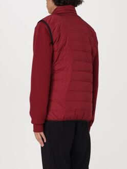 EA7 Gequilted Gewatteerd Vest Donkerrood